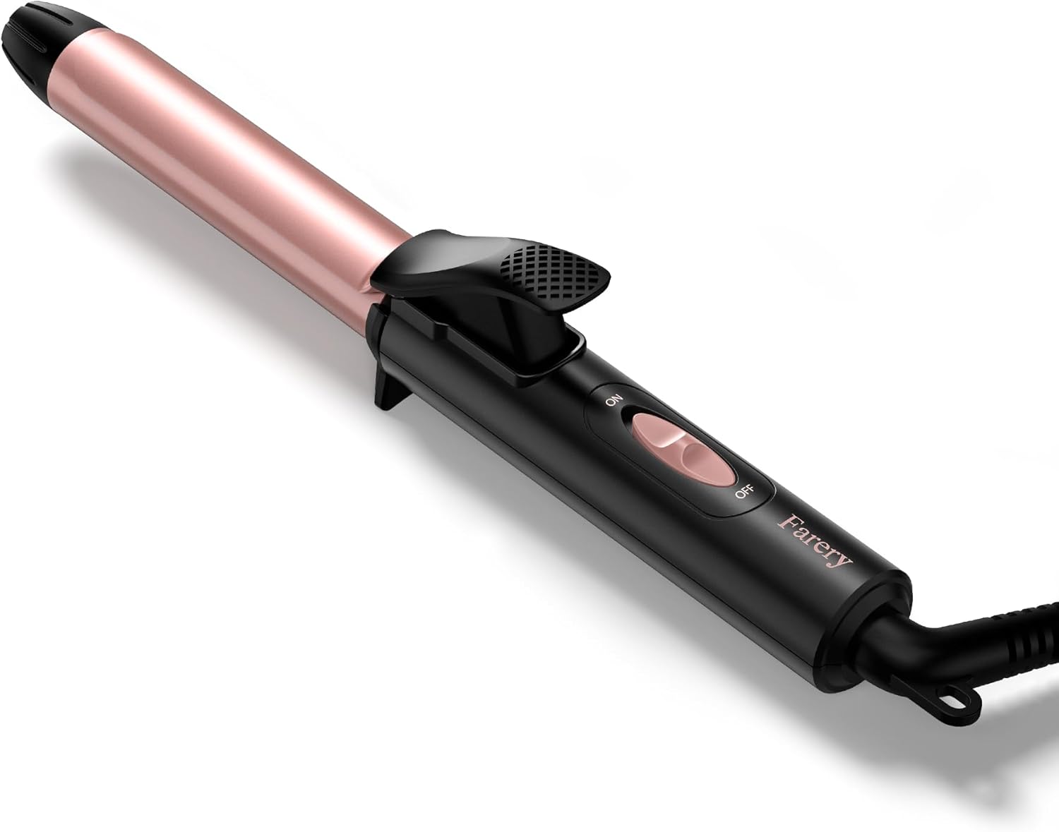 FARERY Ceramic Mini Hair Curler for Short Hair, 3/4 Inch, 100-240V Dual Voltage, Travel Size Curling Iron with Keratin & Argan Oil Infused, Mini Curling Wand with Storage Bag, Rose Gold - Image 8