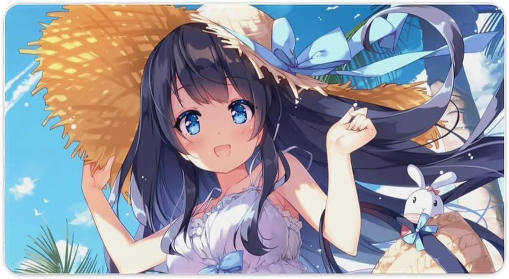 少しインク汚れあり♡ビキニ　可愛い　マウスパッド　アニメ Amazon.co.jp：マウスパッド ゲーミングマウスパッド アニメ