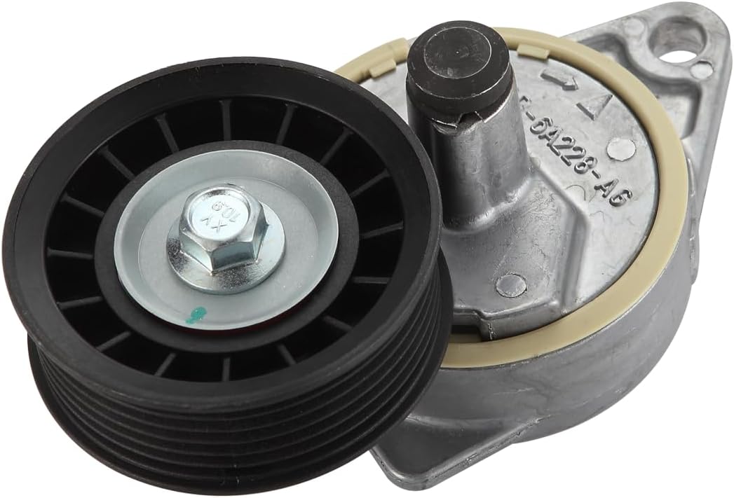 binopoly 38188 Drive Belt Tensioner Assembly With Pulley For 1998-2004 Ford Contour/Focus/Escape Mazda Tribute Mercury Cougar/Mystique OE#89318 419-212 YF0915980 YS4Z6A228AA 97BB6A228AG 1202943