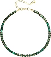 XIJIN Handmade Turquoise Stone Beaded Anklet for Women Boho Beach Ankle Bracelet Natural 4mm Beads Adjustable Jewelry Gift