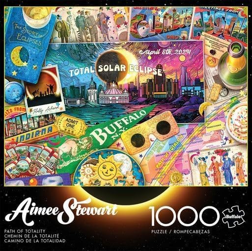 Buffalo Games - Aimee Stewart - Path of Totality - 1000 Piece Jigsaw Puzzle for Adults -Challenging Puzzle Perfect for Game Nights - Finished Size is 26.75 x 19.75