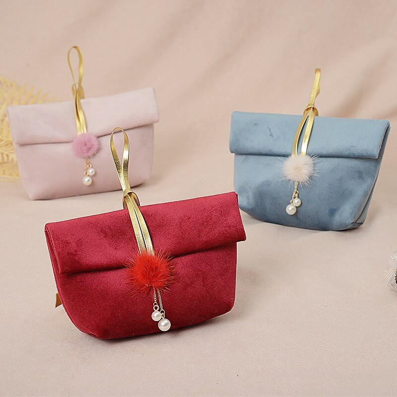 Gift Bags 5/20Pcs Suede/UP Leather Tote Candy Bag Wedding Favor Bag Party Chocolate Gift Wrap Bag Mini Gift Favor Handbag (Color : D, Size : 20PCS_15X5X9.5CM)
