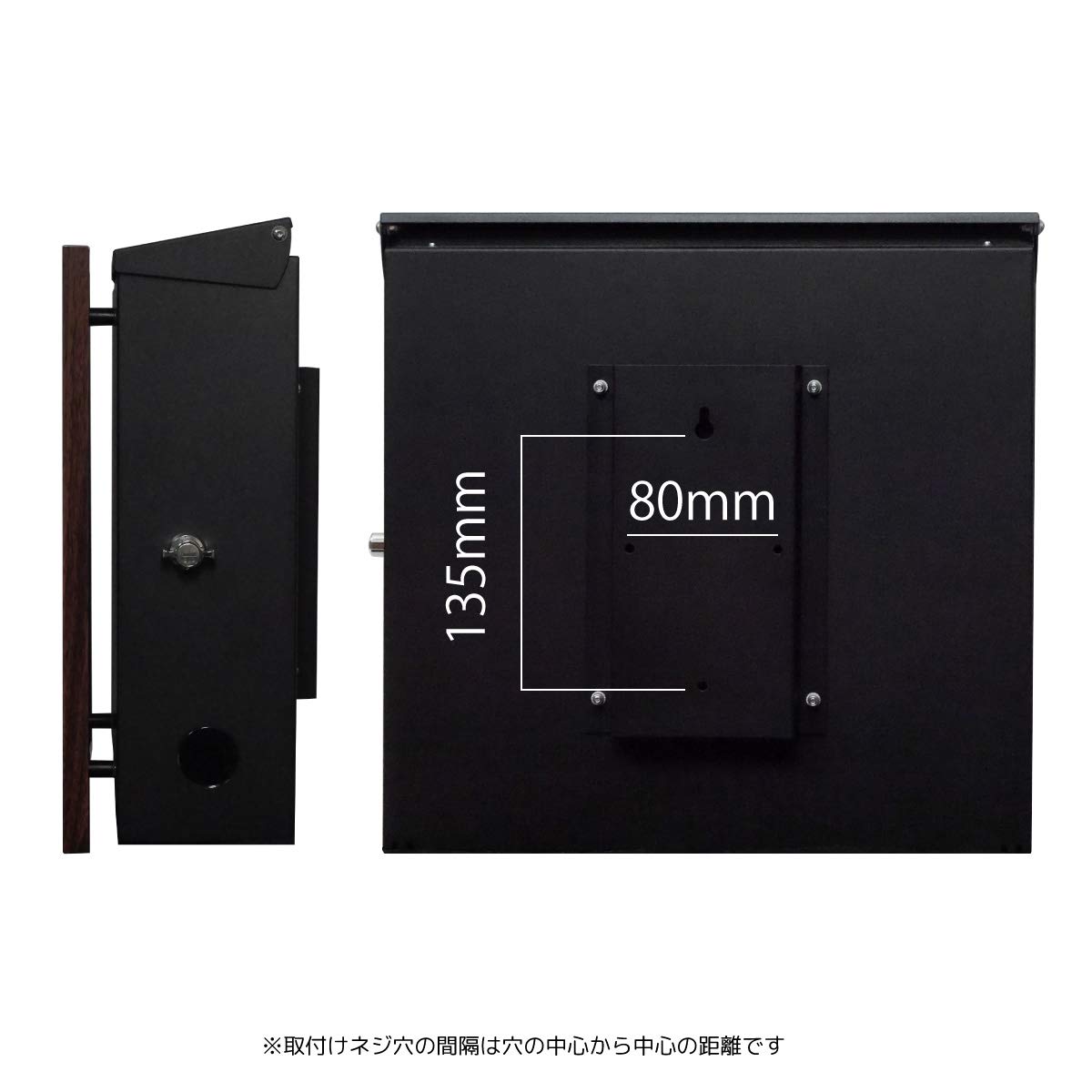 Amazon.co.jp: EUROデザイナーズポスト MB5805ワイド 木目調 大型 鍵