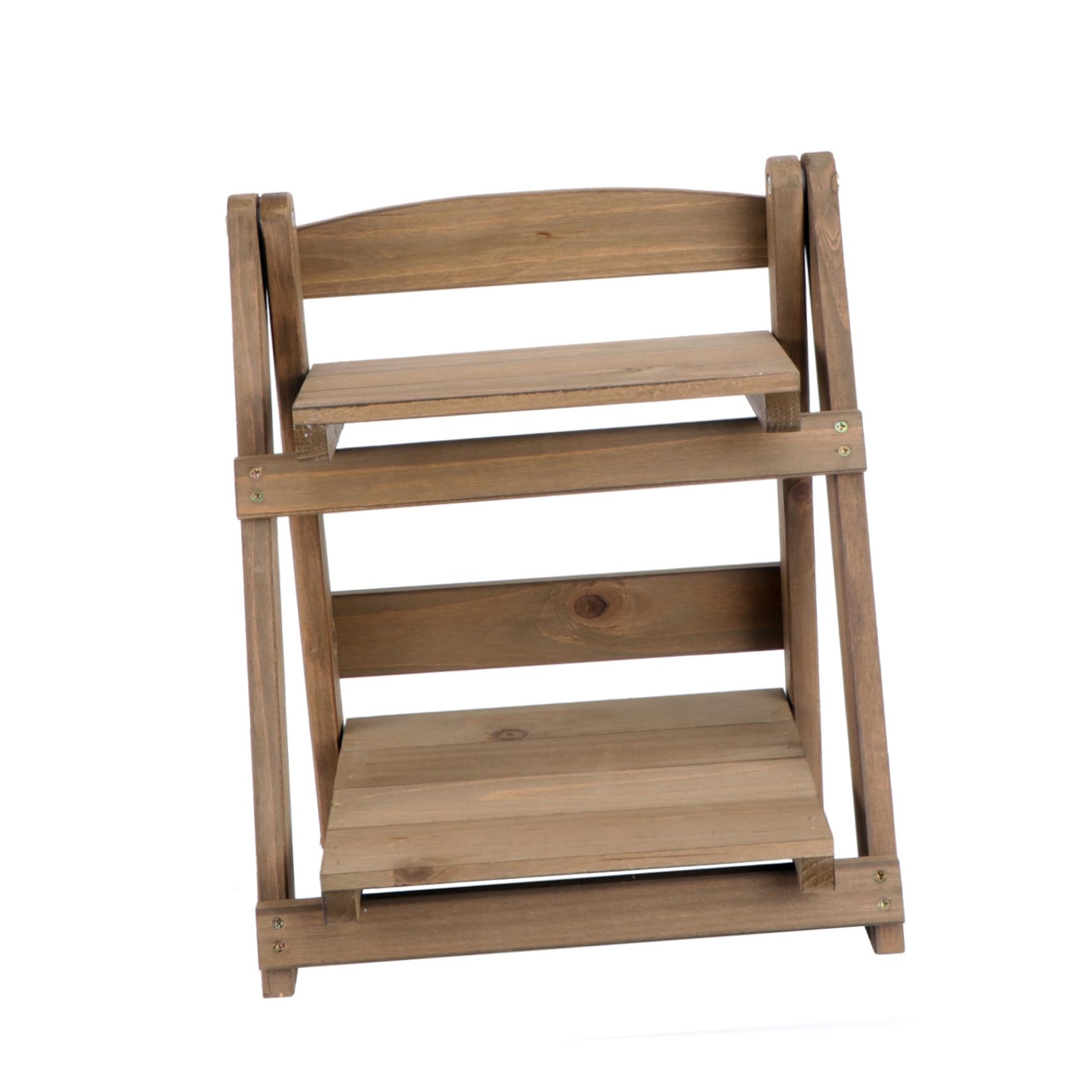 Étagère à plantes en bois pour bureau et balcon, support de rangement rétro pliable