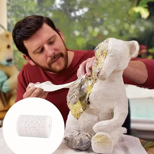 10Pack Plaster Cloth Plaster Gauze Bandage Plaster Strips Bulk For Hobby Craft, 8 Inch X 9 Feet Plaster Cloth Rolls For Belly Cast, Mask Making, Sculptures, Body Casts, Craft Projects, Scenery Art #TOP6