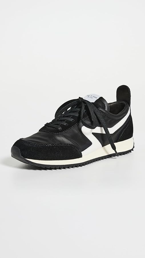 Amazon.com | rag & bone Women's Retro Runner, Black, 6