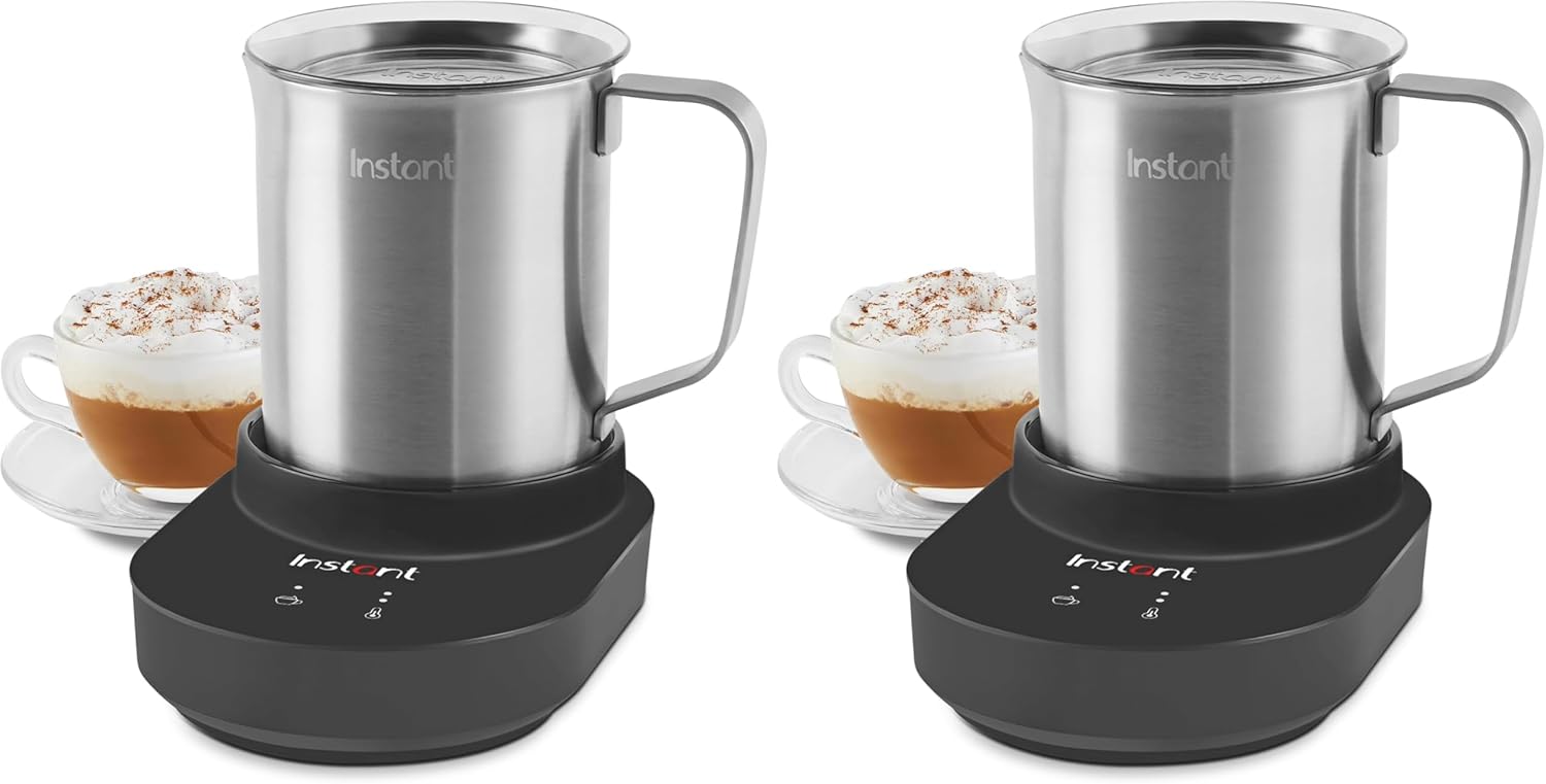 Instant Pot Instant MagicFroth 9-in-1 Electric Milk Steamer and Frother, 17oz Stainless Steel Pitcher, Hot and Cold Foam Maker and Milk Warmer for Lattes, Cappuccinos, Macchiato