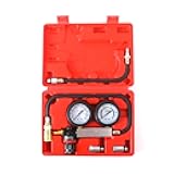 Gnhydxfe TU-21 Engine Cylinder Leak Down Tester Kit, Automotive Engine Compression Leakage Test Kit for Cars Trucks Motorcycles (red)