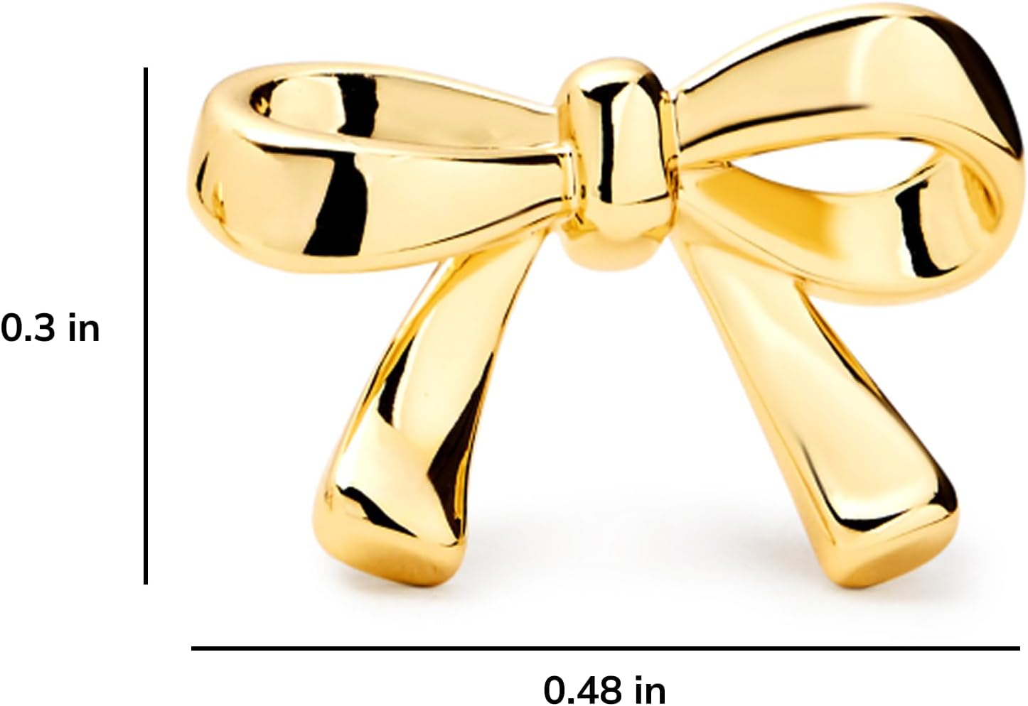 Ana Luisa Gold Plated Bow Stud Earrings for Women - 14K Gold Plated Tracy Bow Stud Earrings for Daily Wear - Small Bows for Simple, Minimalist, Dainty Look - Hypoallergenic, Tarnish-Free, Jewelry Gifts