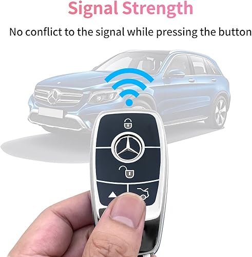Miniatura 5 de Creativity Adecuado para llaves Mercedes Benz. La avanzada caja de llaves de TPU suave es compatible con CLS CLA GLA AMG A C E S G GLC GLE GLS M