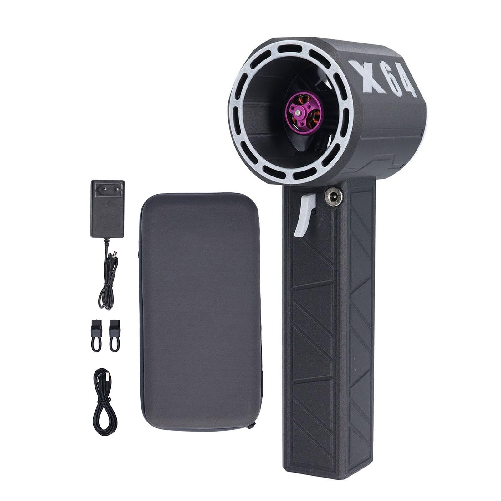 Auto-Gebläse, X64 Thunder Jet Dry, 8000 MAh Auto-Gebläse Zum Trocknen, 11-Blatt-Mini-Turbo-Lüfter, 64-mm-Luftgebläse mit Bürstenlosem Motor, Starker Gebläsetrockner, Elektrischer