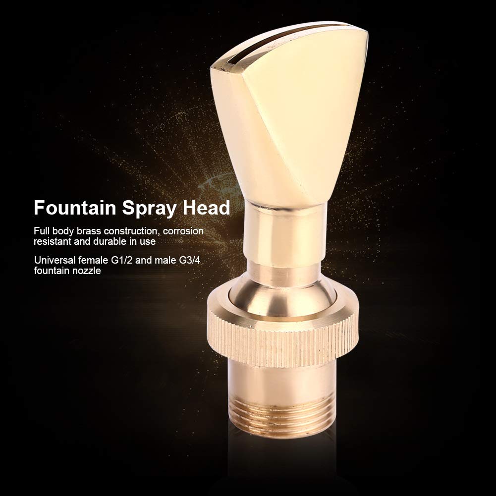 DEWIN Fontana Ugello, 1/2" DN15 e 3/4" DN20 a PERMA di Ventaglio in Ottone Ugello Spruzzatore Ugello Spruzzatore