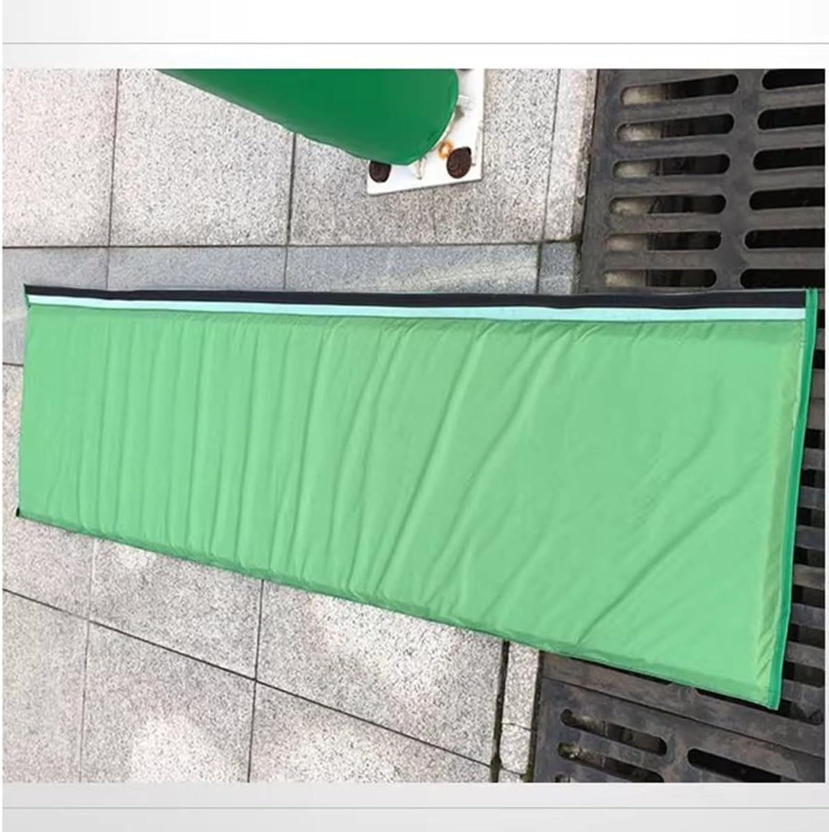 Welding Blankets, Weatherproof Post Protector, Blue Vinyl Cover with Hook-and-Loop Straps for Easy Install, Ideal for Playground Poles, Sports Facility Safety(Green,8.99x180cm)