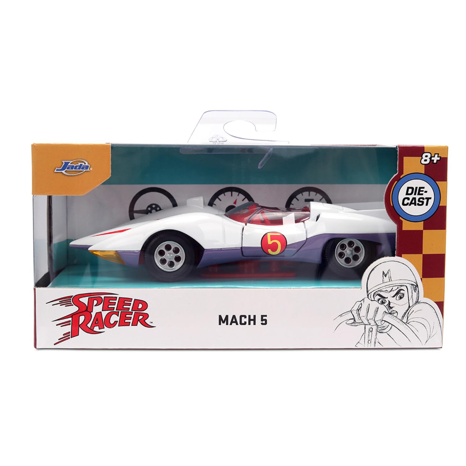 Jada Toys Speed Racer Mach 5 (1:32) - Legendary Metal Anime