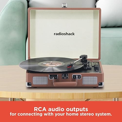 Miniatura 4 de RadioShack - Tocadiscos portátil para maleta con Bluetooth