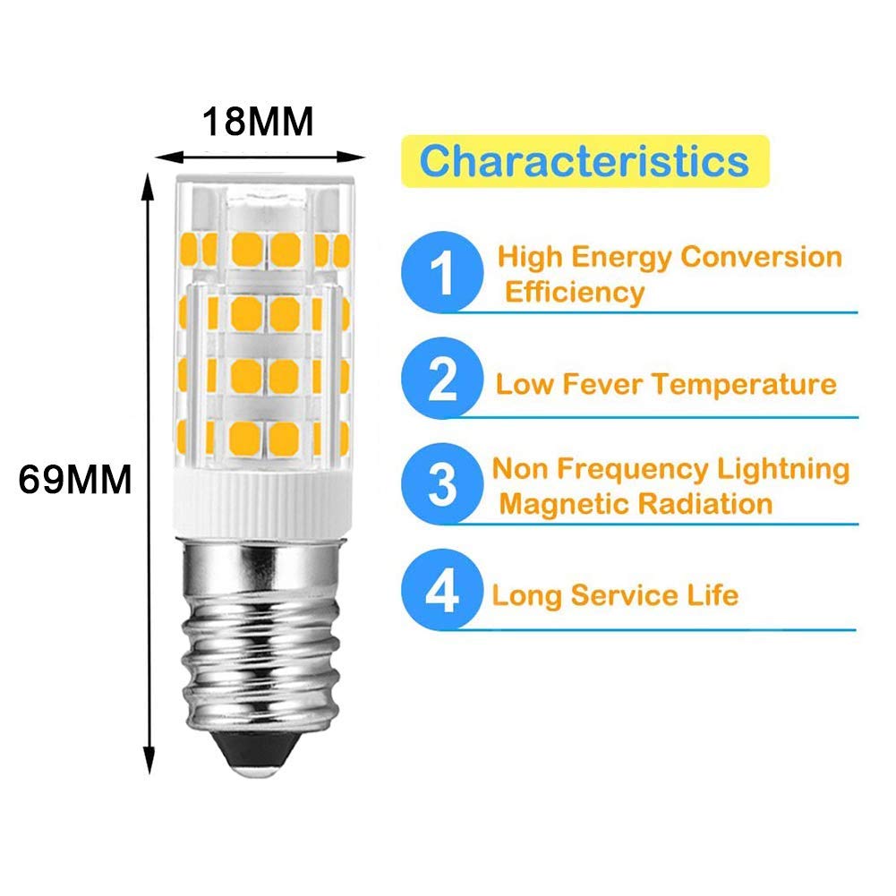 Bombilla LED E14 de 10 W, equivalente a una lámpara halógena de 100 W, bombilla de maíz de 1000 lm, regulable, sin parpadeo, paquete de 5, bombilla LED blanca fría (blanco frío)