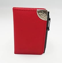 2026 Week to View A7 Mini Pocket Diary Soft Leather Feel 11 x 7cm Size Journal with Pen, Red