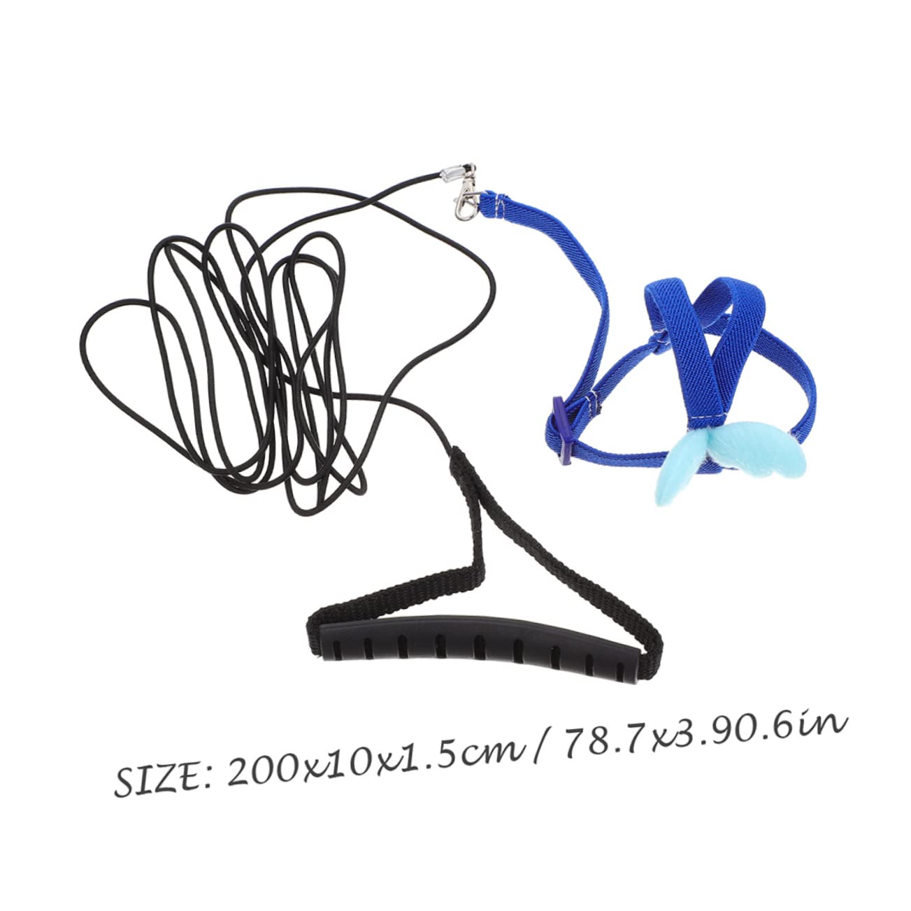 Sosoport 1 Set Portable Bird Harness Wear Resistant Outdoor Parrot Leash for Safe Training and Daily Wear Non Skid Handle Design for Parrots and Other Birds Decorative and Functional