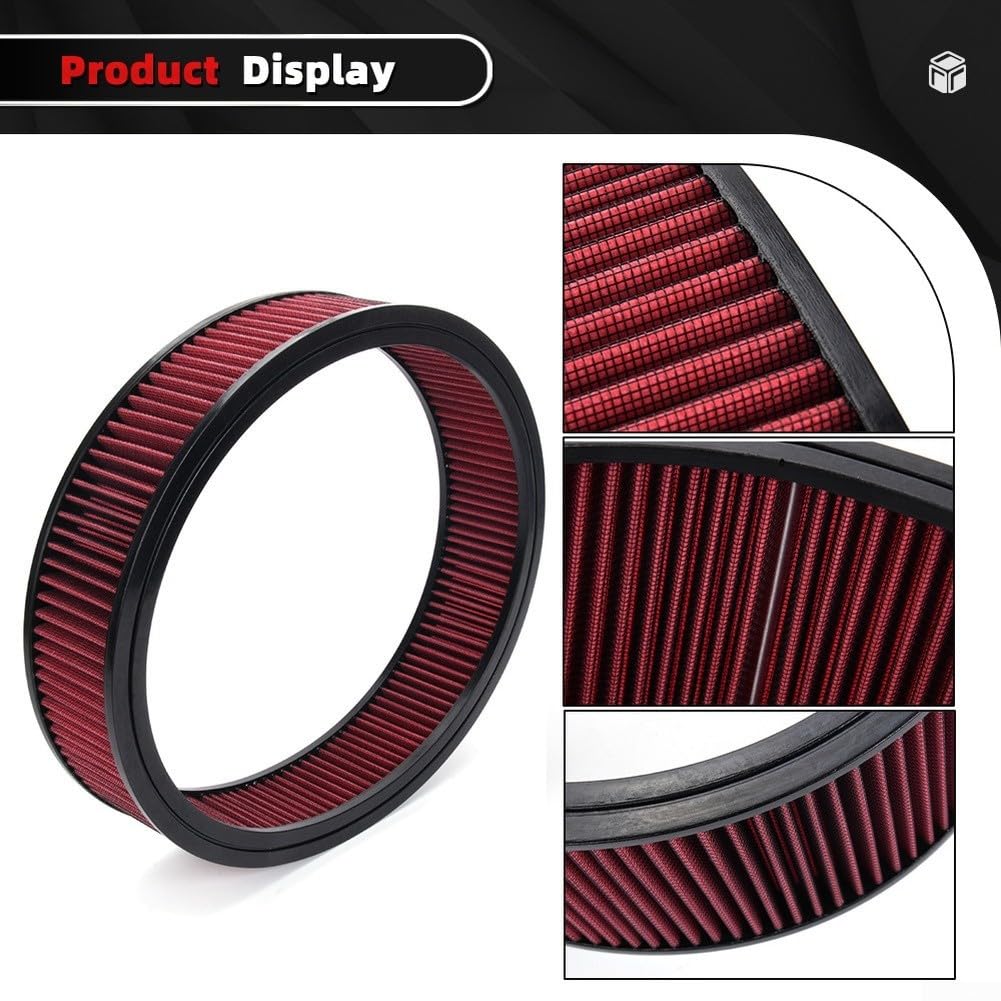 Filtro de Aire Lavable 14 Pulgadas Alto Flujo(101mm)