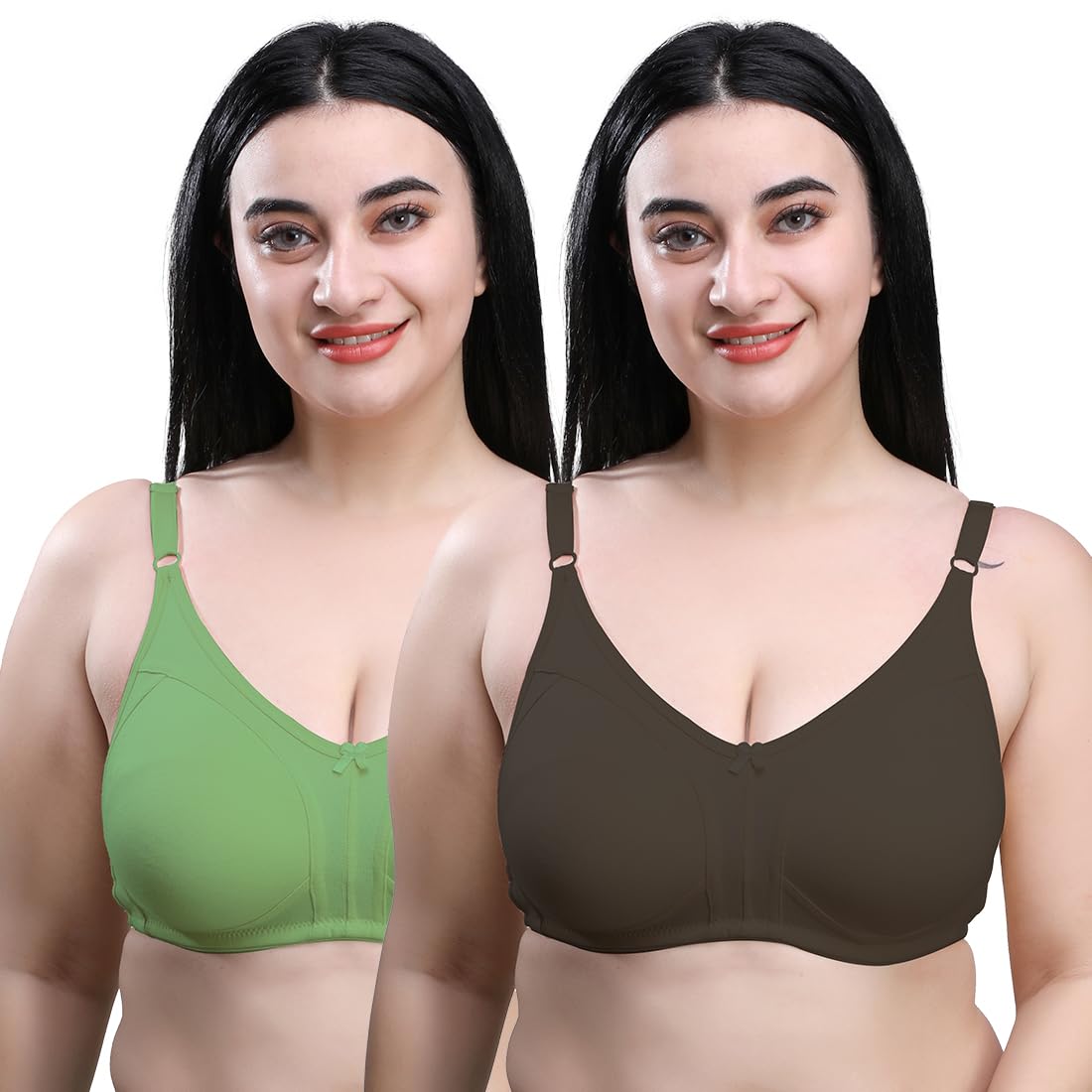 skdreams Cotton Blend Seamless Full Coverage Non Padded Non-Wired Women Everyday Bra-picture-53