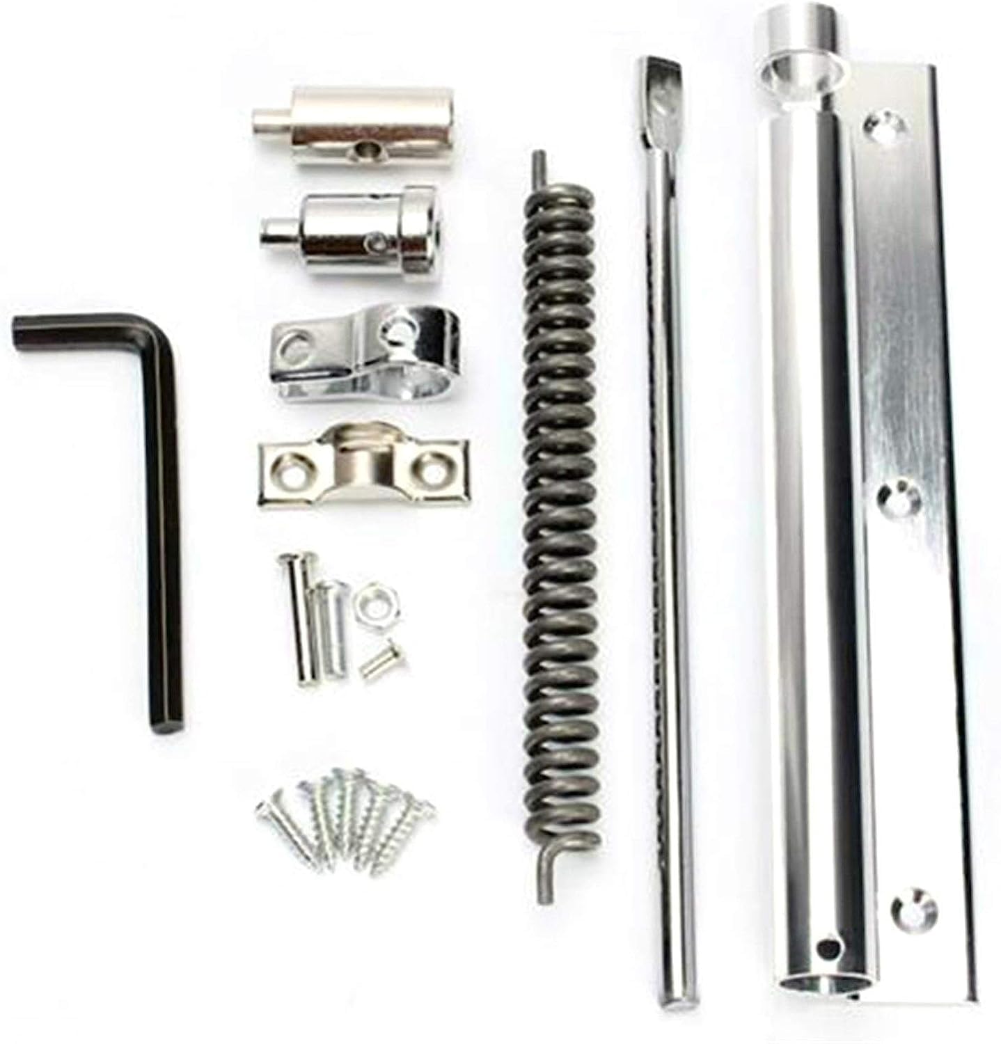 SWENEEN Adjustable Metal Spring Automatic Door Hinge & Closer-Heavy-Duty Single Spring Strength For Smooth,Quiet Door Closure,Ideal For Home & Office Use,
