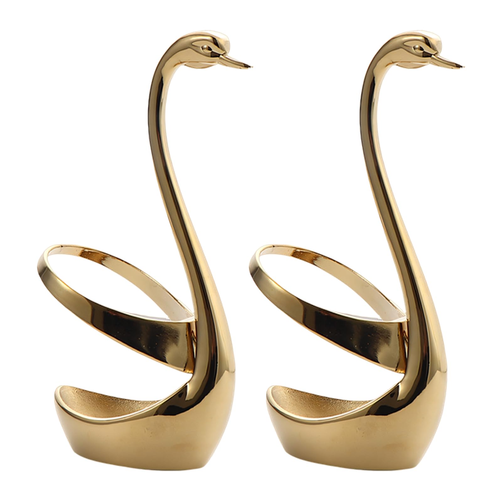 Linvimia Swanning Shaped Stainless Steel Spoon and Fork Holder Tableware Stand for Kitchen Countertop Decoration Rustless Pen Spoon Owner
