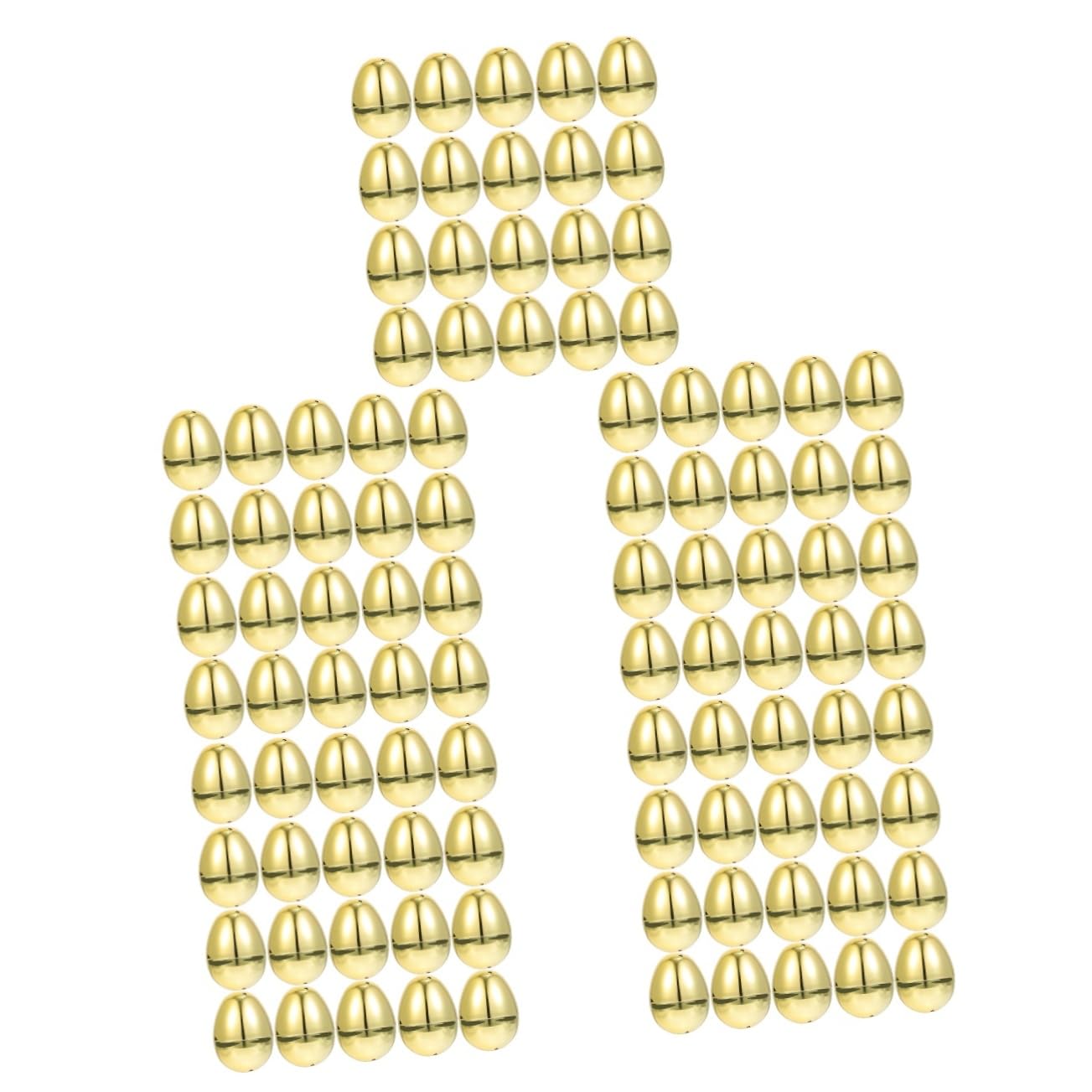 Amosfun 100pezzi Uova di Pasqua Riempibili Plastica Decorazioni per Feste Pasquali Uova Vuote per Giochi e Regali di Accessori per Celebrazioni Festive