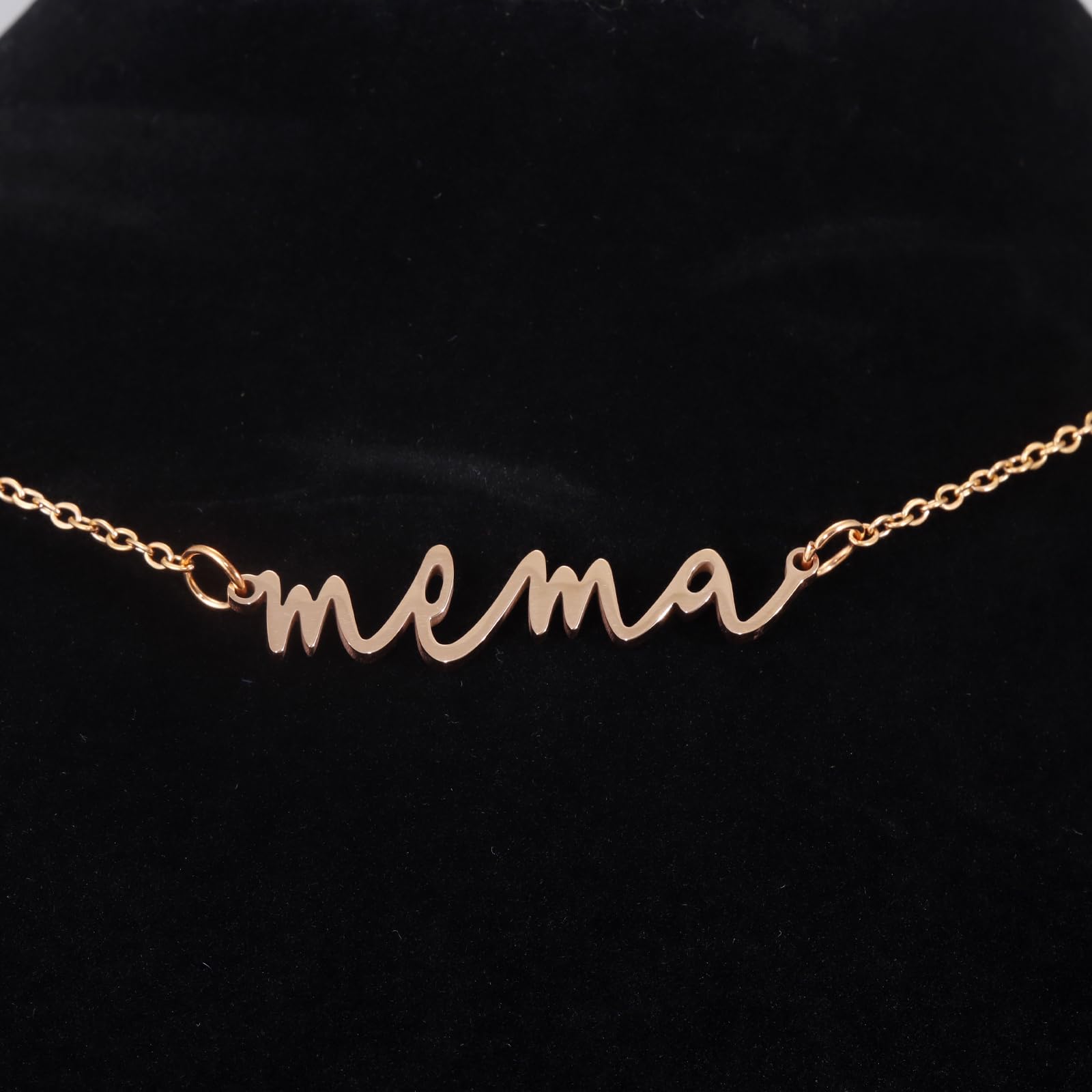 Mema Gifts Necklace for Women Grandma Birthday Personalized Items Jewelry Best Mema Necklace