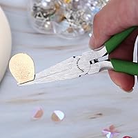 Vista 4 de SPEEDWOX Alicates de punta plana de 5 pulgadas, mini alicates de pico de pato, alicates de nariz fina, alicates de precisión para hacer joyas