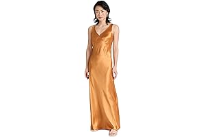 Women's Figure-Flattering V-Neck Maxi Slip Dress