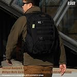 35L Sac à dos tactique militaire, YKK Boucles de fermeture à glissières Duraflex, MOLLE Pack de grande capacité pour le camping de randonnée