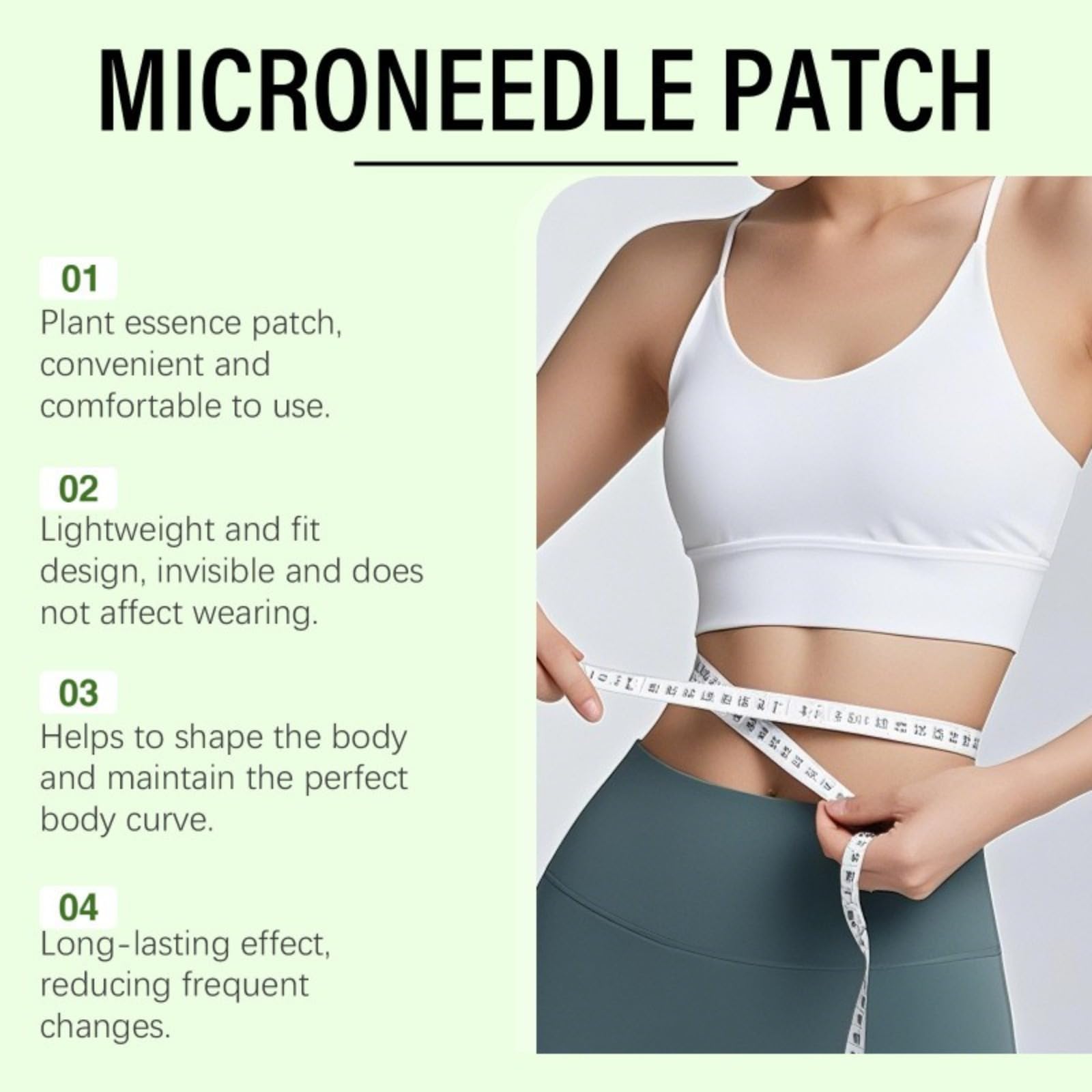 Patch Minceur 10-en-1 à la Berbérine, Moringa et NAD+ , Ventre Plat | Soutien Gestion du Poids, Métabolisme & Fermeté de la Peau, Formule Douce Non Irritante, Cortisol Perte De Poids