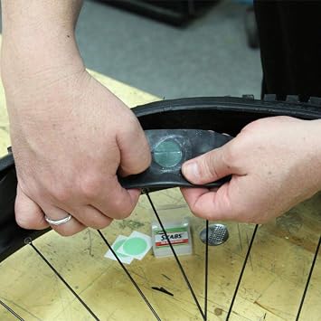 Slime 20483 SKABS, Bike Tire Repair, Peel-and-Stick Patches with Tire Levers