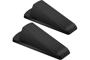 Premium Rubber Door Stops for Floor, Door Stopper Wedge Heavy Duty