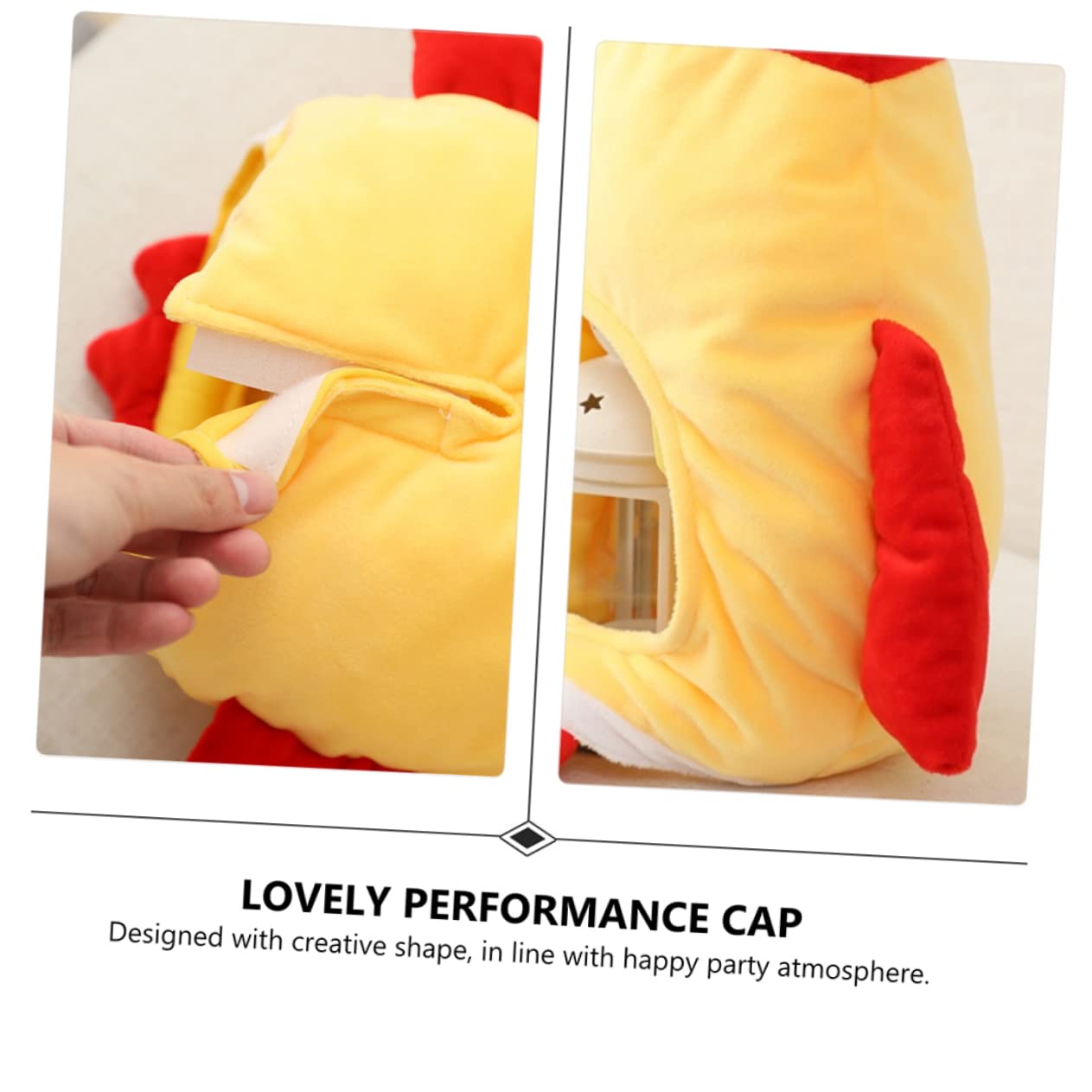 SOIMISS 2piezas Divertido Sombrero De Fiesta Amarillo Accesorio De Fotografía Creativo y Prop Para Disfraces Para Eventos y Celebraciones