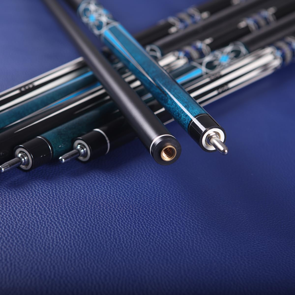 58" Glass Fibre Billiard Pool Cue Stick, Professional Low Deflection Pool Sticks, 58-inch Professional Pool Sticks for Adults Technology Pool Cue Billiard Cues 13MM Tip