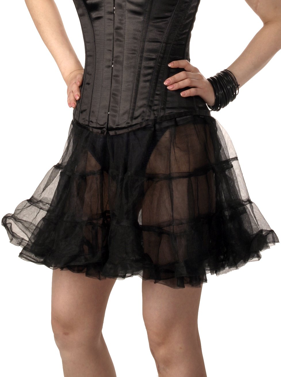 Ladies Layered Black Tutu Underskirt