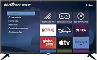 Smart TV 42” Britânia Roku TV Dolby Audio BTV42G6FR2CP