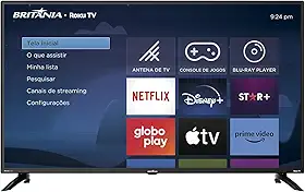 Smart TV 42” Britânia Roku TV Dolby Audio BTV42G6FR2CP