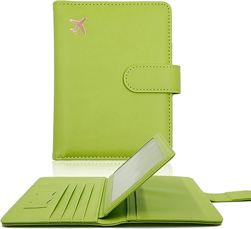 Deziliao Combo de tarjetero para pasaporte y vacuna, soporte de cuero sintético con ranura para tarjeta de vacuna, cartera para pasaporte para