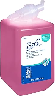 Kleenex 91556CT Skin Lotion Cleanser Refill, 1 Liter, 6/CT, Pink