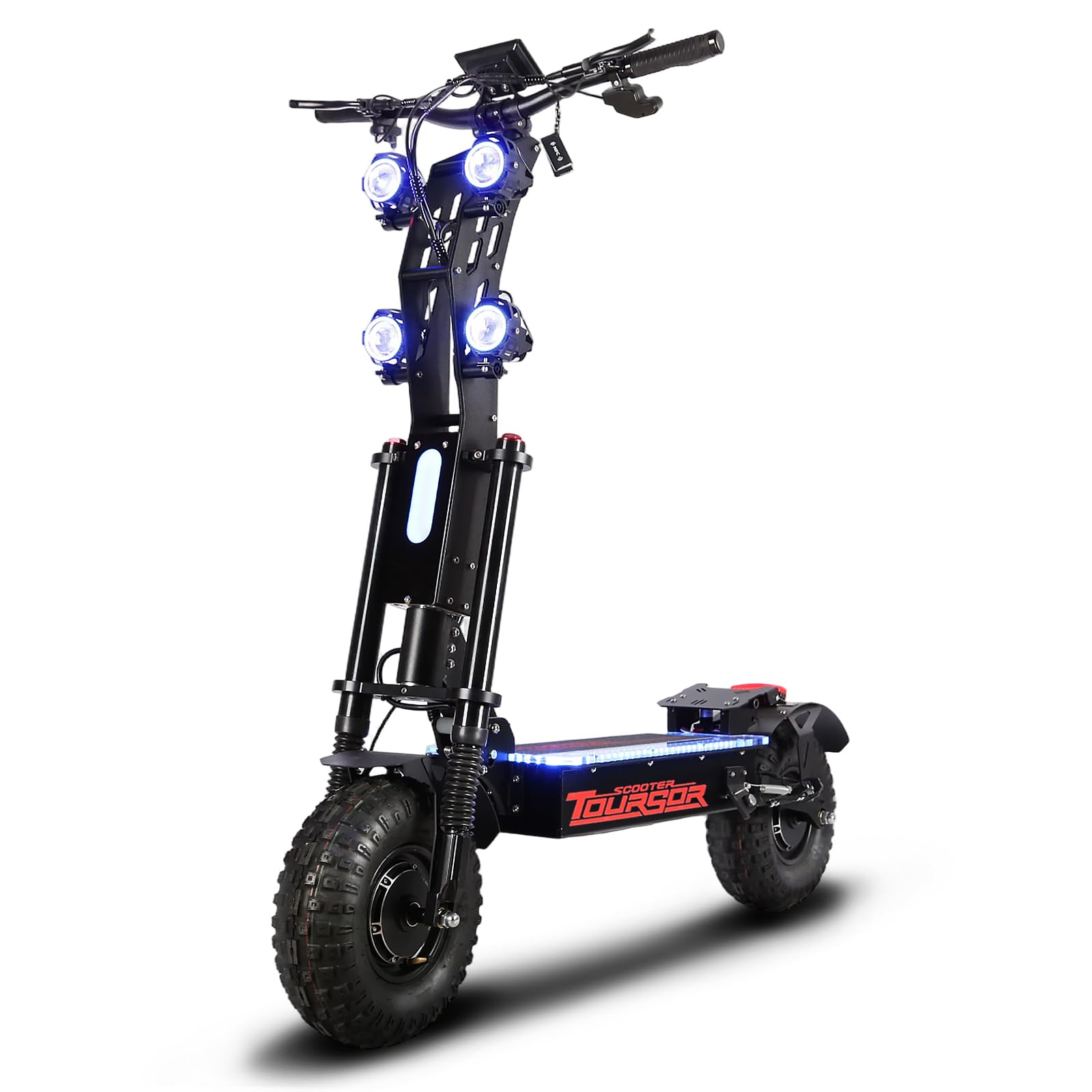 Electric Scooter for Adults X14-60V Foldable Scooter with Seat 10KW Motor 50AH Battery Capacity 60 Mph 70 Mile