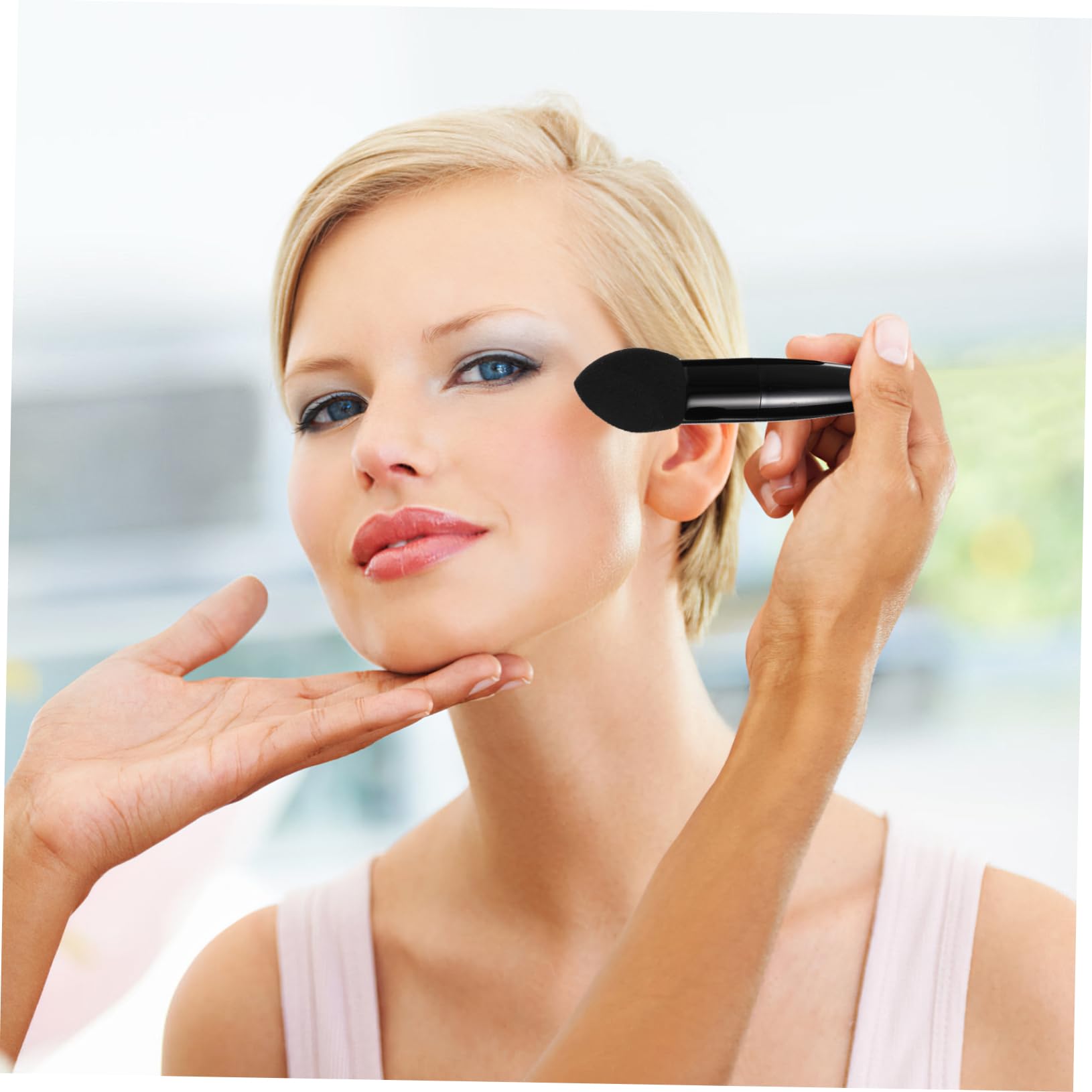MAGICLULU 5 Set Di Penne Per Il Trucco Con Manico Spugne Per Il Trucco Da Donna Per Sciolto Aspetto Naturale 3 Pezzi * 5