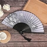 * Pequeño y conveniente: este ventilador plegable de la mano es compacto y liviano, encaja en su bolso cuando se pliega, fácil de transportar en la vida diaria, ideal para mantenerse fresco en un clima cálido, y no harán ningún ruido al aplicar, lo que le proporcionaUna experiencia cómoda.