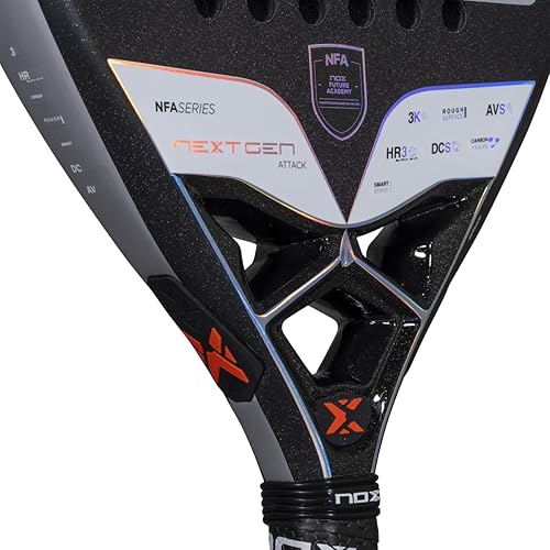 Miniatura 3 de Pala de pádel NEXTGEN PRO Attack 3K NFA Series 2025 Pala Padel en forma de diamante Cara de carbono 3K y núcleo de color HR3 Textura de arena