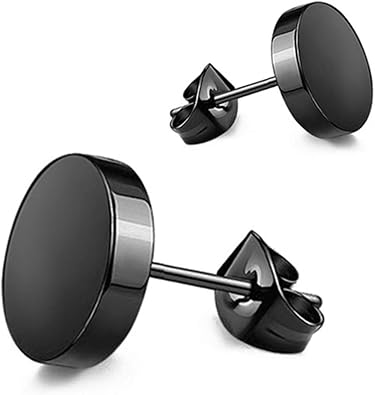 Fashion Earrings for Men Women Stainless Steel Round Stud Earrings Earrings for Unisex Mens Womens
