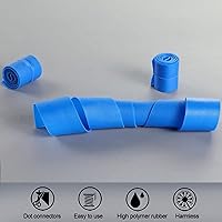 Vista 2 de Torniquete desechable Cardinal Health, 1 x 18 pulgadas, sin látex, azul, paquete de 10