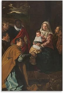 Diego Vélasquez The Adoration of The Magi Poster Gifts Canvas Painting Poster Wall Art Decorative Picture Prints Modern Decor Framed-unframed 12x18inch(30x45cm)