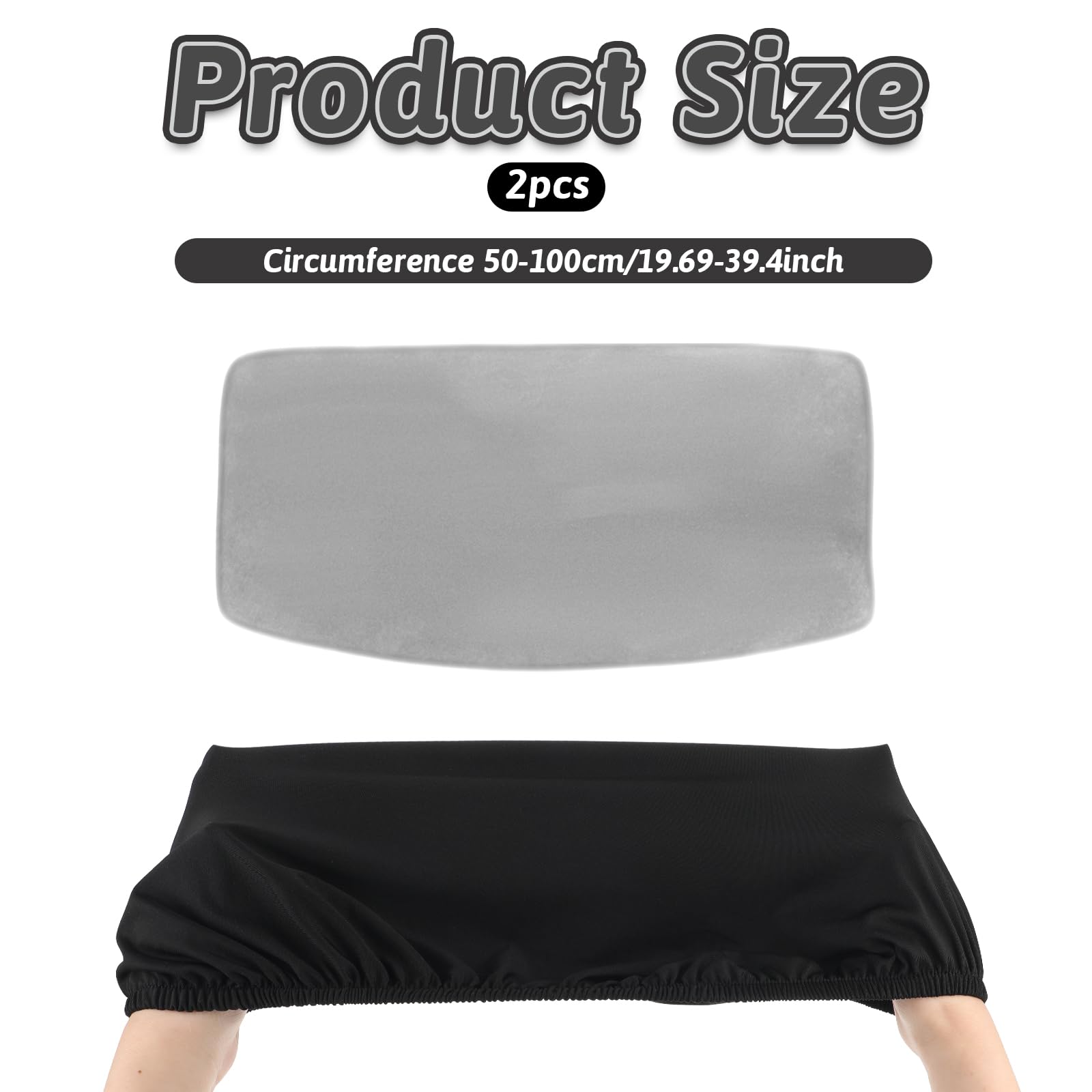 Toilet Tank Covers - Black & Gray Set -2 Toilet Tank Covers - Black & Gray Set -2