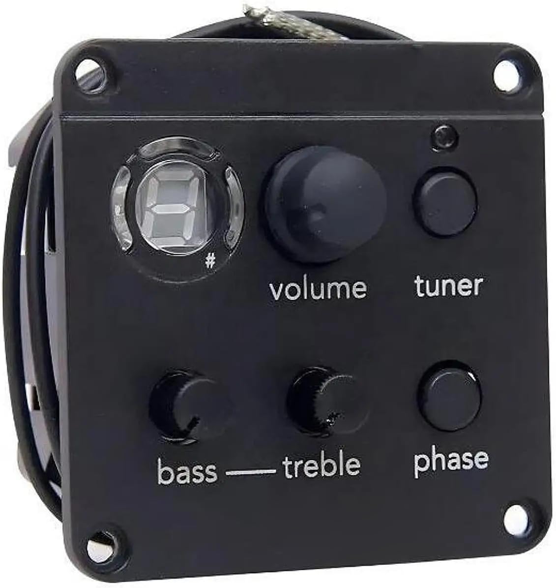 Portable professional equalizer built into the pickup for acoustic guitar
